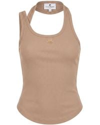 Courreges - Top Cotton, Elastane - Lyst