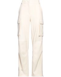 Patrizia Pepe - Ivory Pants Polyester, Viscose, Elastane - Lyst