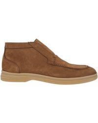 Pollini - Dark Ankle Boots Leather - Lyst