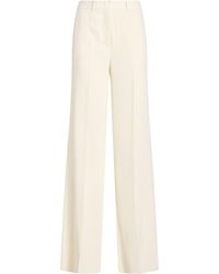 Marella - Art.365 Cream Pants Polyester - Lyst