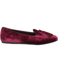 Charles Philip - Burgundy Loafers Textile Fibers - Lyst