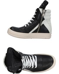 rick owens leather high top