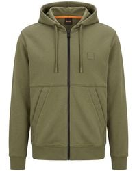 BOSS - Military Sweatshirt Cotton - Lyst