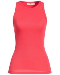 Replay - Coral Tank Top Cotton, Elastane - Lyst
