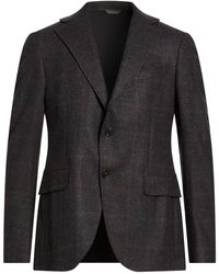 Tombolini - Charcoal Blazer Virgin Wool, Polyamide - Lyst
