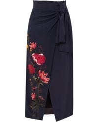 Mother Of Pearl Long Skirt - Blue