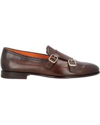 Santoni - Loafers Leather - Lyst
