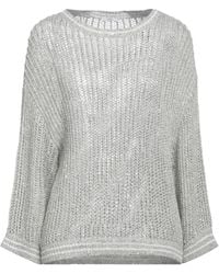 Peserico - Easy Sweater Polyamide, Linen, Viscose, Polyester, Metallic Fiber - Lyst