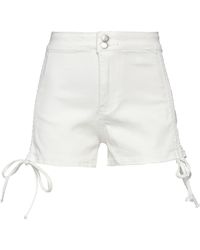 VANESSA SCOTT - Ivory Shorts & Bermuda Shorts Cotton, Polyester - Lyst