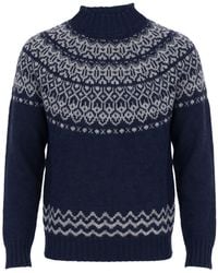 Drumohr - Midnight Turtleneck Cashmere - Lyst