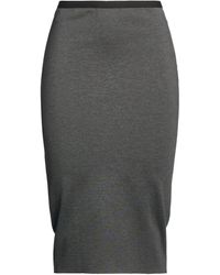 BLUE BROTHERS - Midi Skirt Viscose, Polyamide, Elastane - Lyst