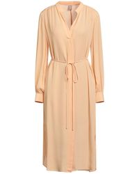 BOSS - Midi Dress Viscose - Lyst