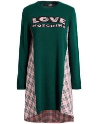 Love Moschino - Mini Dress Polyamide, Viscose, Wool, Cashmere - Lyst