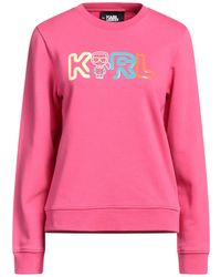 Karl Lagerfeld - Jelly Mini Karl Logo Sweat Sweatshirt Organic Cotton, Recycled Polyester - Lyst