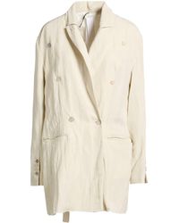 Masnada - Blazer Viscose, Linen - Lyst