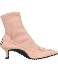 Alessandro Dell'acqua - Blush Ankle Boots Leather - Lyst