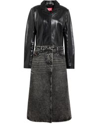 DIESEL - Overcoat & Trench Coat - Lyst