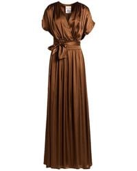 Semicouture - Maxi Dress Acetate, Silk - Lyst