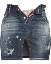 DSquared² - Denim Skirt - Lyst