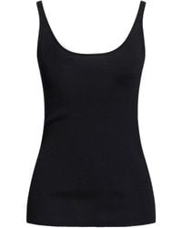 ANNAGRETA - Tank Top Virgin Wool, Silk - Lyst