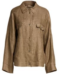 Herno - Jacket Linen, Metal Fiber, Polyamide - Lyst
