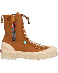 PAURA x SUPERGA - Ankle Boots Textile Fibers, Leather - Lyst