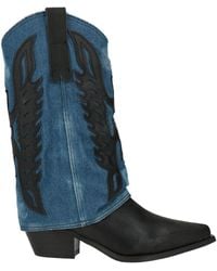 METISSE - Boot Textile Fibers, Leather - Lyst