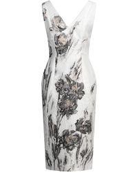 Fely Campo - Midi Dress Silk - Lyst