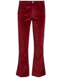 RE_HASH - Burgundy Pants Cotton, Lyocell, Elastane - Lyst