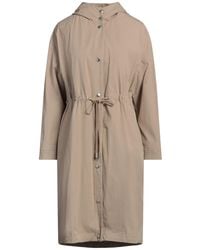 Peserico - Overcoat & Trench Coat Cotton, Polyamide - Lyst
