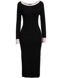 Emporio Armani - Midi Dress Polyamide, Viscose, Cashmere - Lyst