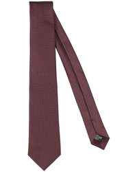 Emporio Armani - Burgundy Ties & Bow Ties Silk - Lyst