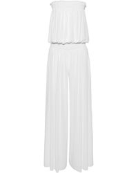 norma kamali white jumpsuit