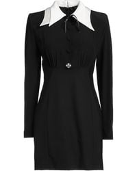 Versace - Silk Mini Dress - Lyst
