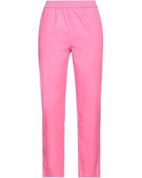 Suoli - Fuchsia Pants Cotton, Elastane - Lyst