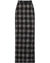 Alessandra Rich - Maxi Skirt Virgin Wool, Acrylic, Polyester, Polyamide - Lyst