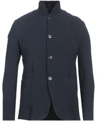 Emporio Armani - Midnight Jacket Virgin Wool, Polyamide, Elastane, Acrylic - Lyst