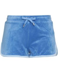 Donna Abbigliamento da Shorts da Pantaloncini lunghi e al ginocchio Shorts e bermudaEA7 in Materiale sintetico di colore Blu 