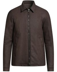 Rick Owens - Dark Denim Outerwear Cotton, Elastomultiester, Rubber - Lyst