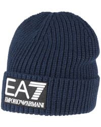 EA7 - Midnight Hat Wool, Polyester, Polyamide - Lyst