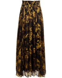 Versace Jeans Couture - Maxi Skirt Polyester - Lyst