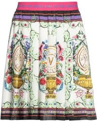 Versace Jeans Couture - Ivory Mini Skirt Polyester - Lyst