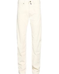 Incotex - Division Cream Pants Cotton, Elastane - Lyst