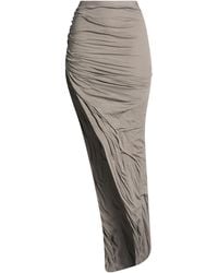 Rick Owens - Maxi Skirt Cotton - Lyst