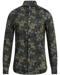 Giannetto Portofino - Dark Shirt Viscose, Wool - Lyst