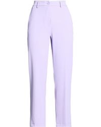 Please - Lilac Pants Polyester, Elastane - Lyst