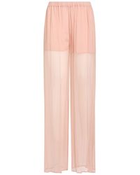 Amen - Pants Silk - Lyst