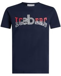 Iceberg - Midnight T-Shirt Cotton, Elastane - Lyst