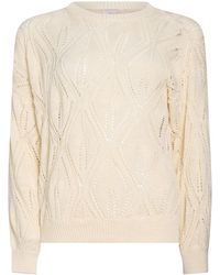 Eleventy - Sweater Cotton, Linen, Polyester - Lyst