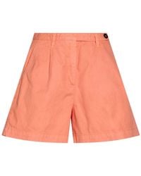 Massimo Alba - Coral Shorts & Bermuda Shorts Cotton, Linen - Lyst